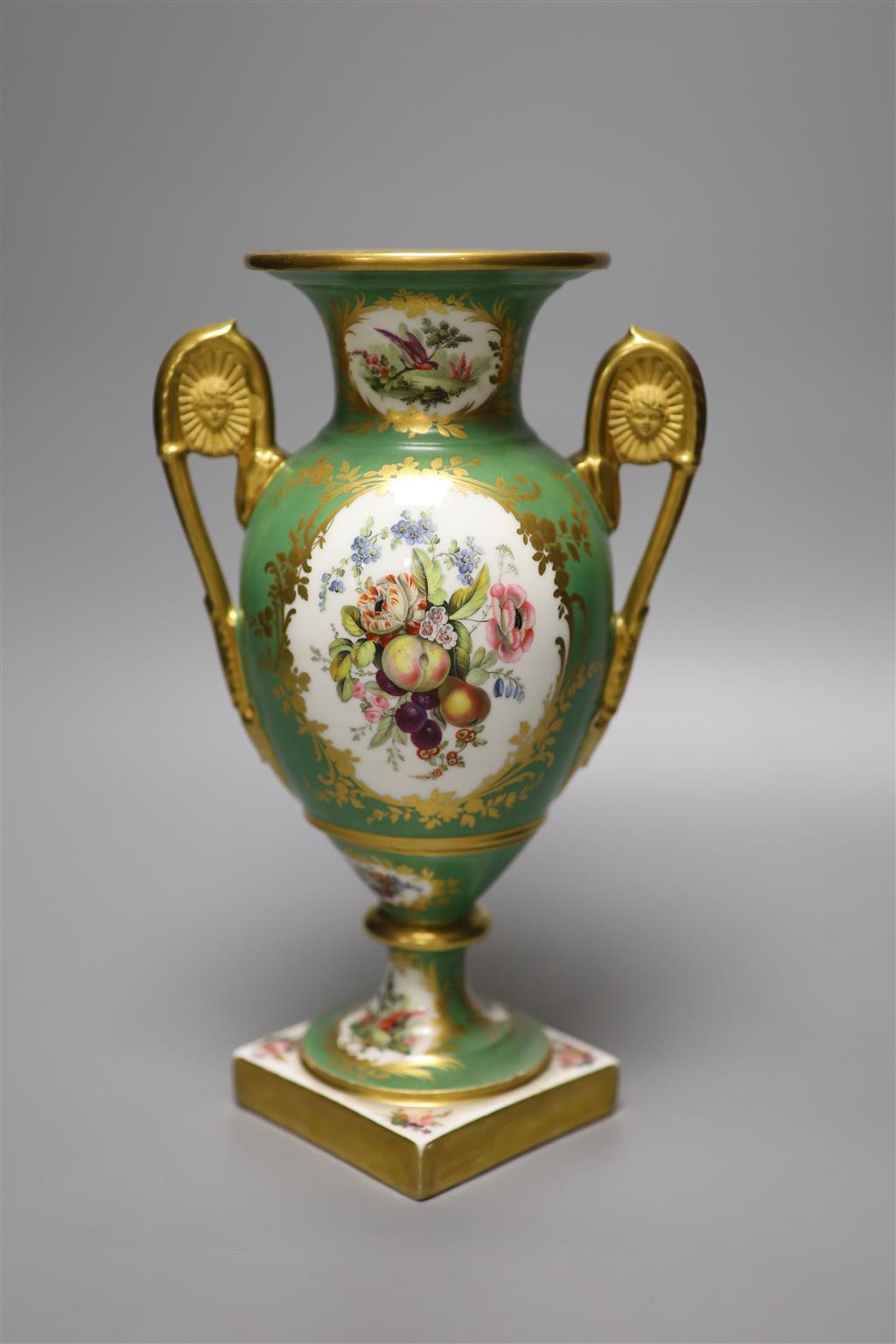 A 19th century Paris porcelain vase, height 27cm